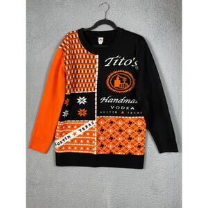 TITO’S handmade vodka Austin Tx sweater Size L Mens